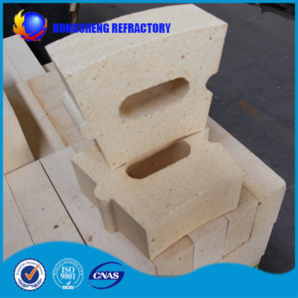 Light Yellow Alumina Fireplace Refractory Brick Anti Stripping For Glass Kiln