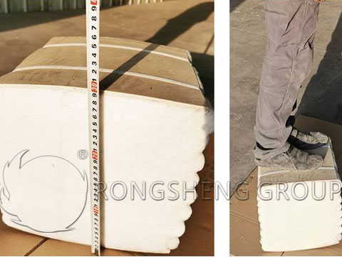 Огнеупорный хлопок из керамического волокна на крыше туннельной печи